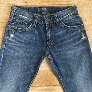 Silver Nash Straight Flap Straight Jeans 32 x 31